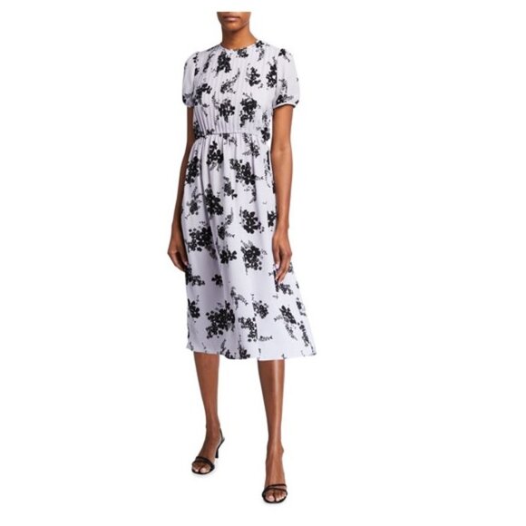 MICHAEL Michael Kors Pintuck Floral Print Dress - Picture 2 of 8